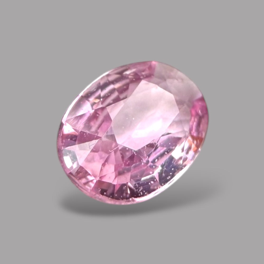 Oval Shape in Pink Sapphire Gemstone 0.50 Carats & 6.3 x 4.3 mm Size