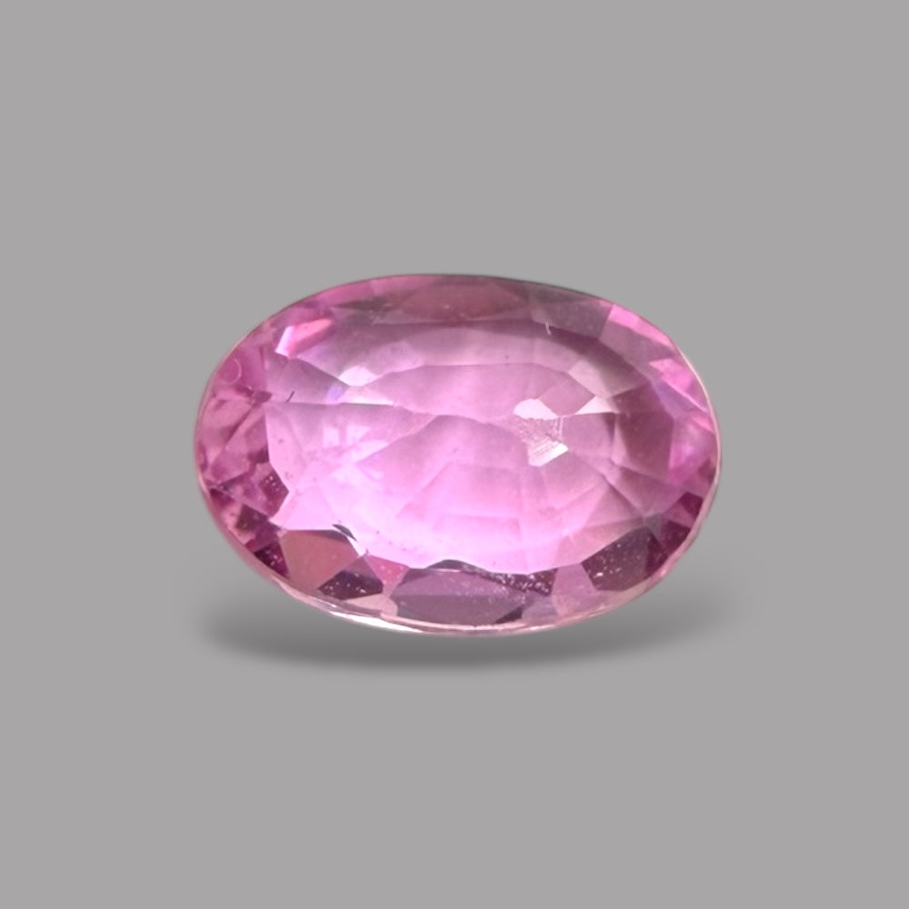Oval Shape in Pink Sapphire Gemstone 0.58 Carats & 6.1 x 4.3 mm Size