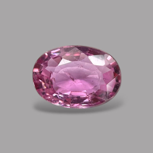 Oval Shape in Pink Sapphire Gemstone 0.59 Carats & 6 x 4.3 mm Size