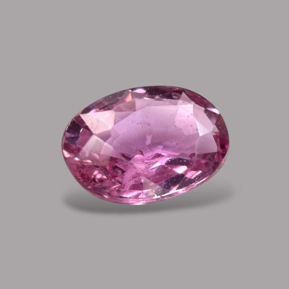 Oval Shape in Pink Sapphire Gemstone 0.59 Carats & 6 x 4.3 mm Size