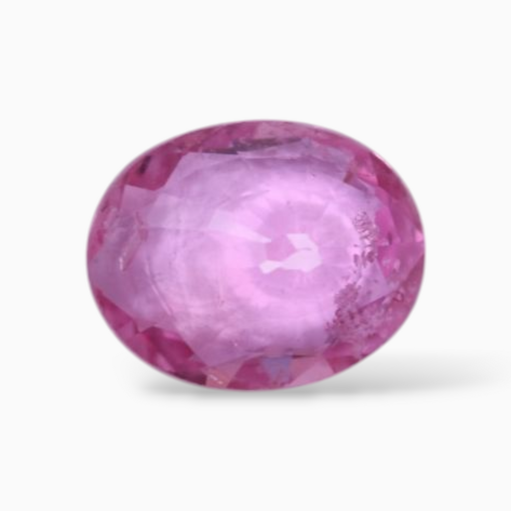 Oval Shape in Pink Sapphire Gemstone 0.68 Carats & 6.2x5mm Size