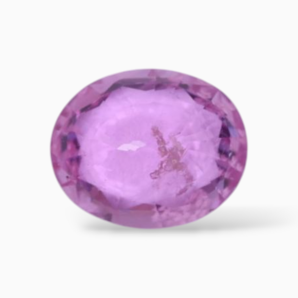 Oval Shape in Pink Sapphire Gemstone 0.72 Carats & 6x5mm Size