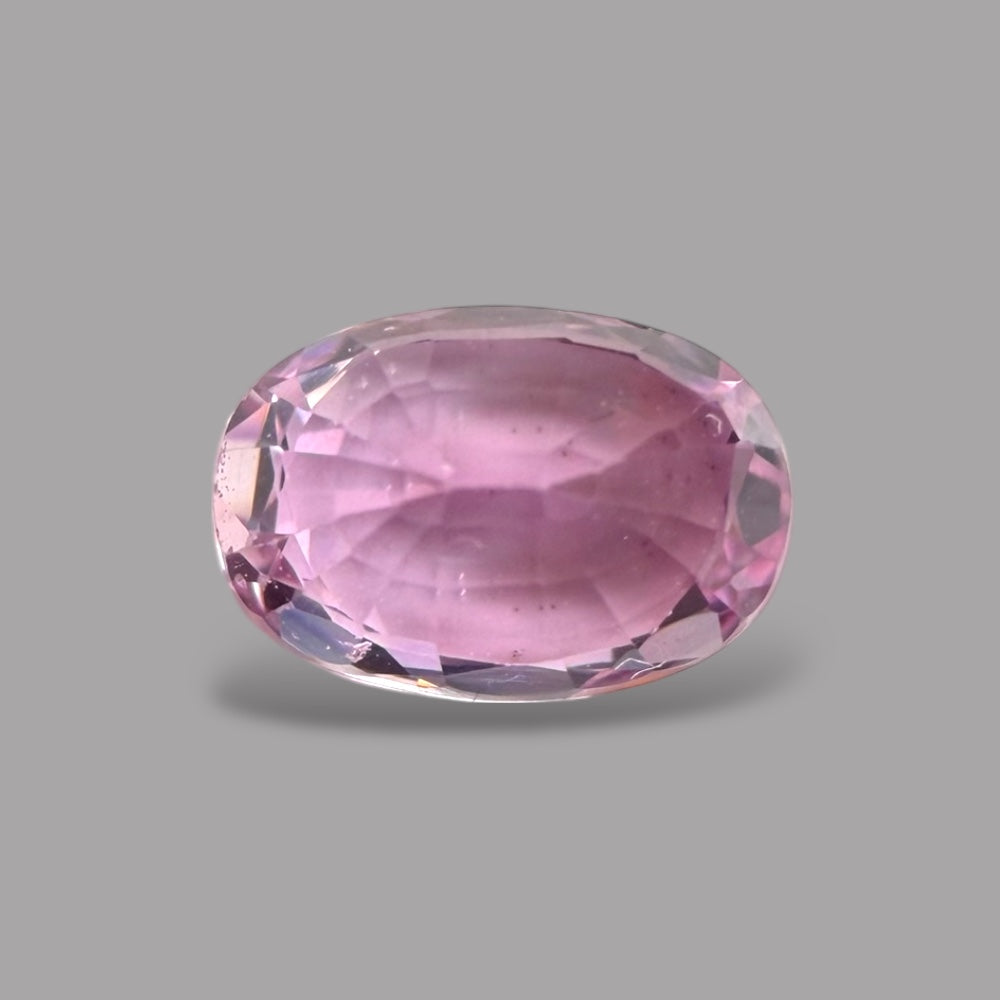 Oval Shape in Pink Sapphire Gemstone 0.77 Carats & 6.3 x 4.3 mm Size