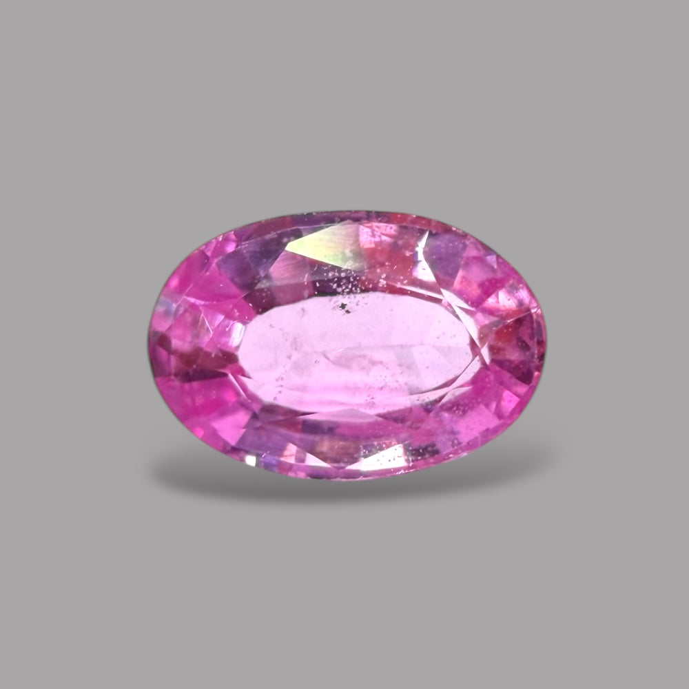 Oval Shape in Pink Sapphire Gemstone 0.77 Carats & 6.4 x 4.3 mm Size