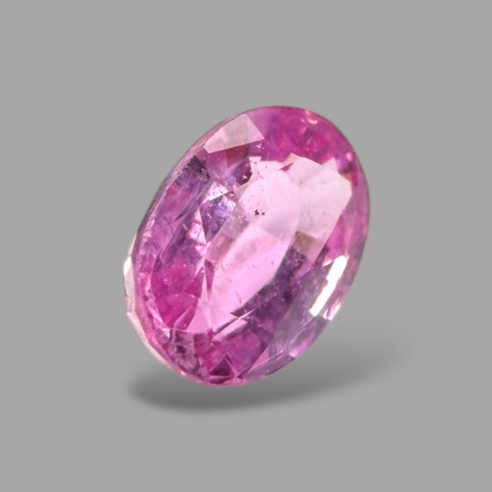 Oval Shape in Pink Sapphire Gemstone 0.77 Carats & 6.4 x 4.3 mm Size