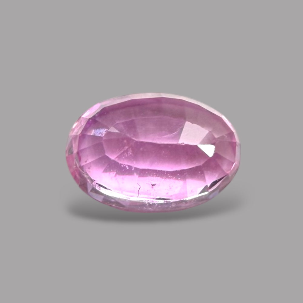 Oval Shape in Pink Sapphire Gemstone 0.77 Carats & 6.4 x 4.3 mm Size