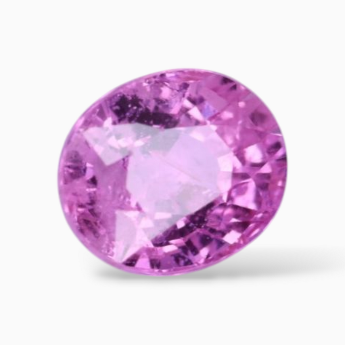 Oval Shape in Pink Sapphire Gemstone 1.18 Carats & 6.3x5.2mm Size