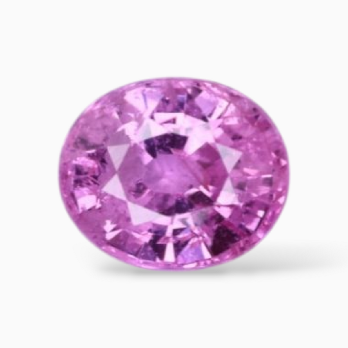 Oval Shape in Pink Sapphire Gemstone 1.18 Carats & 6.3x5.2mm Size