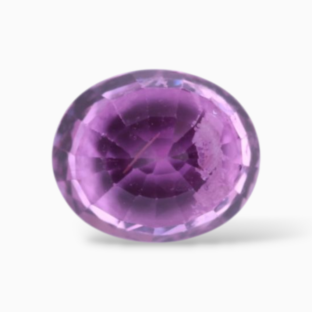 Oval Shape in Pink Sapphire Gemstone 1.18 Carats & 6.3x5.2mm Size