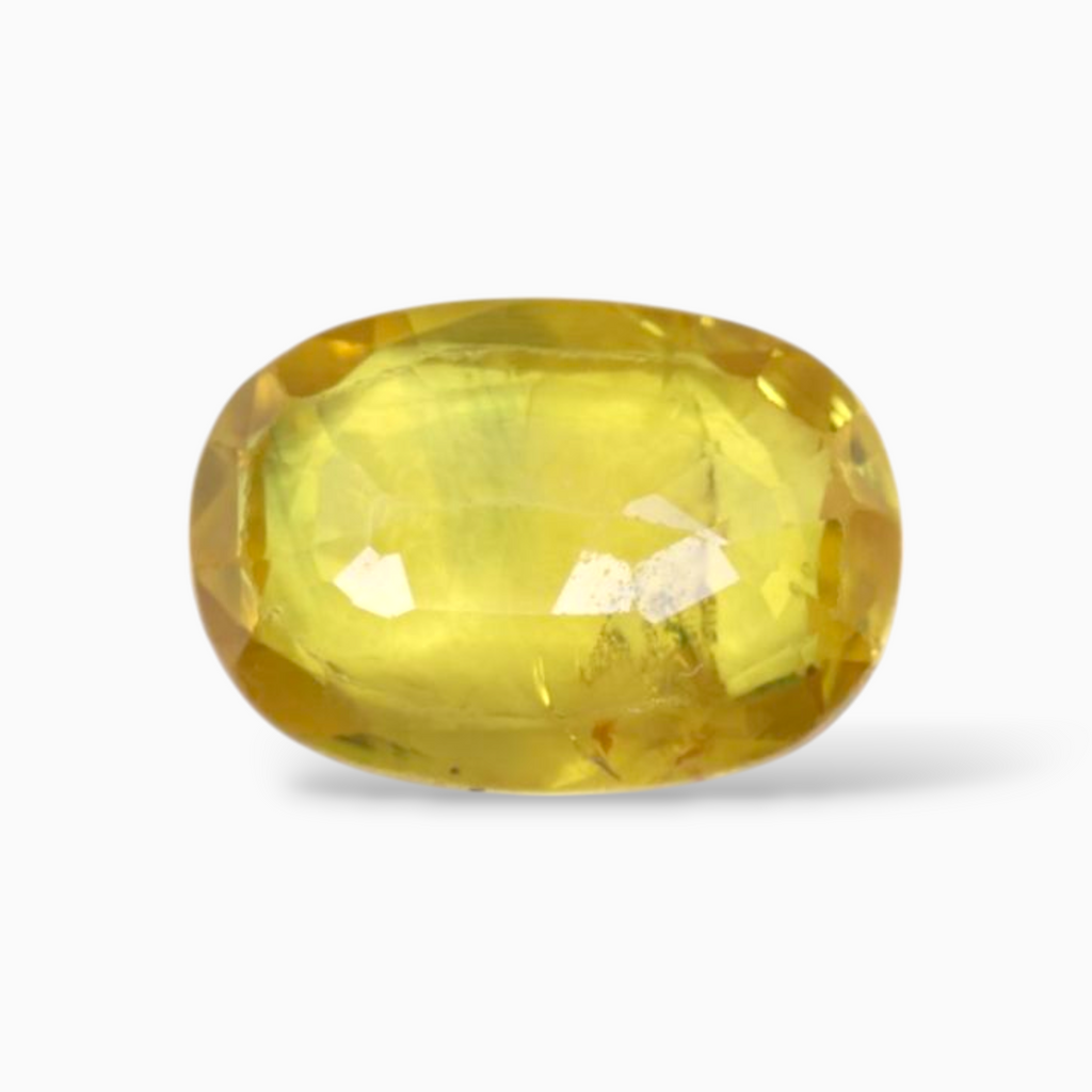 Oval Shape in Yellow Sapphire Gemstone 1.64 Carats & 8.8x6.2mm Size