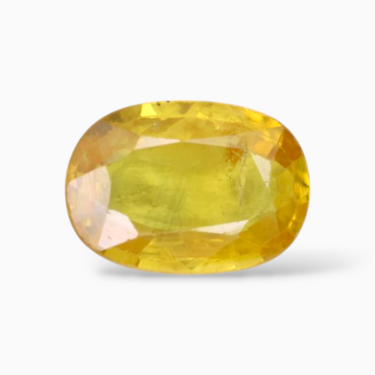 Oval Shape in Yellow Sapphire Gemstone 1.64 Carats & 8.8x6.2mm Size