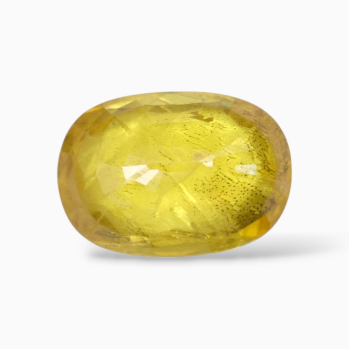 Oval Shape in Yellow Sapphire Gemstone 2.74 Carats & 10.3x7.3mm Size