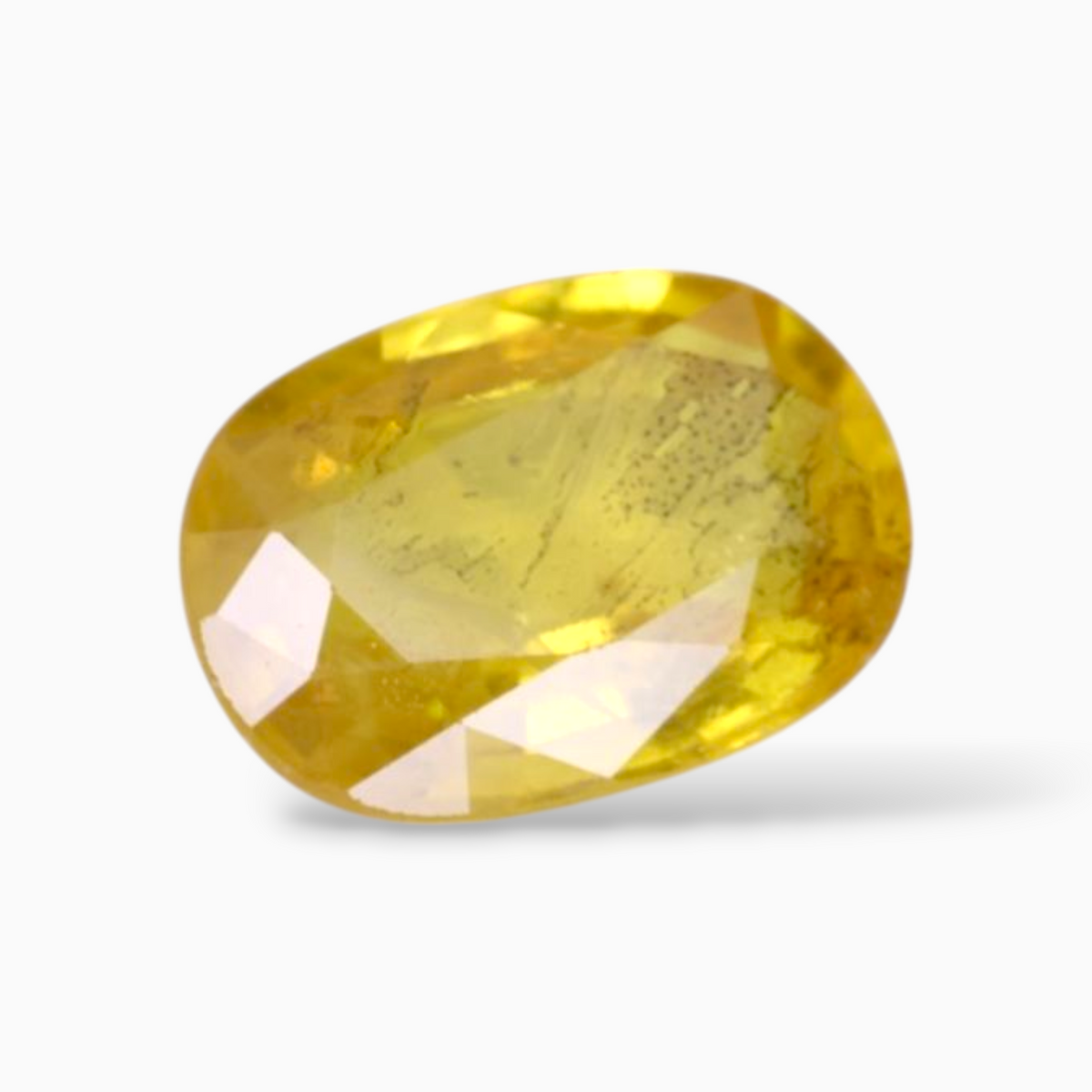 Oval Shape in Yellow Sapphire Gemstone 2.74 Carats & 10.3x7.3mm Size