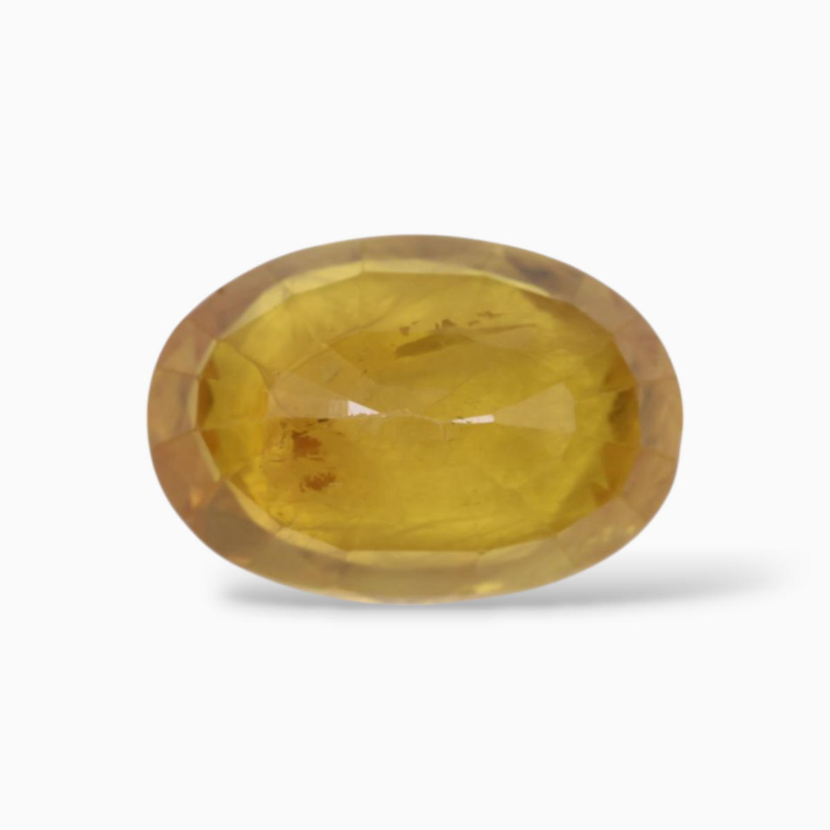 Oval Shape in Yellow Sapphire Gemstone 6.30 Carats & 13x9mm Size