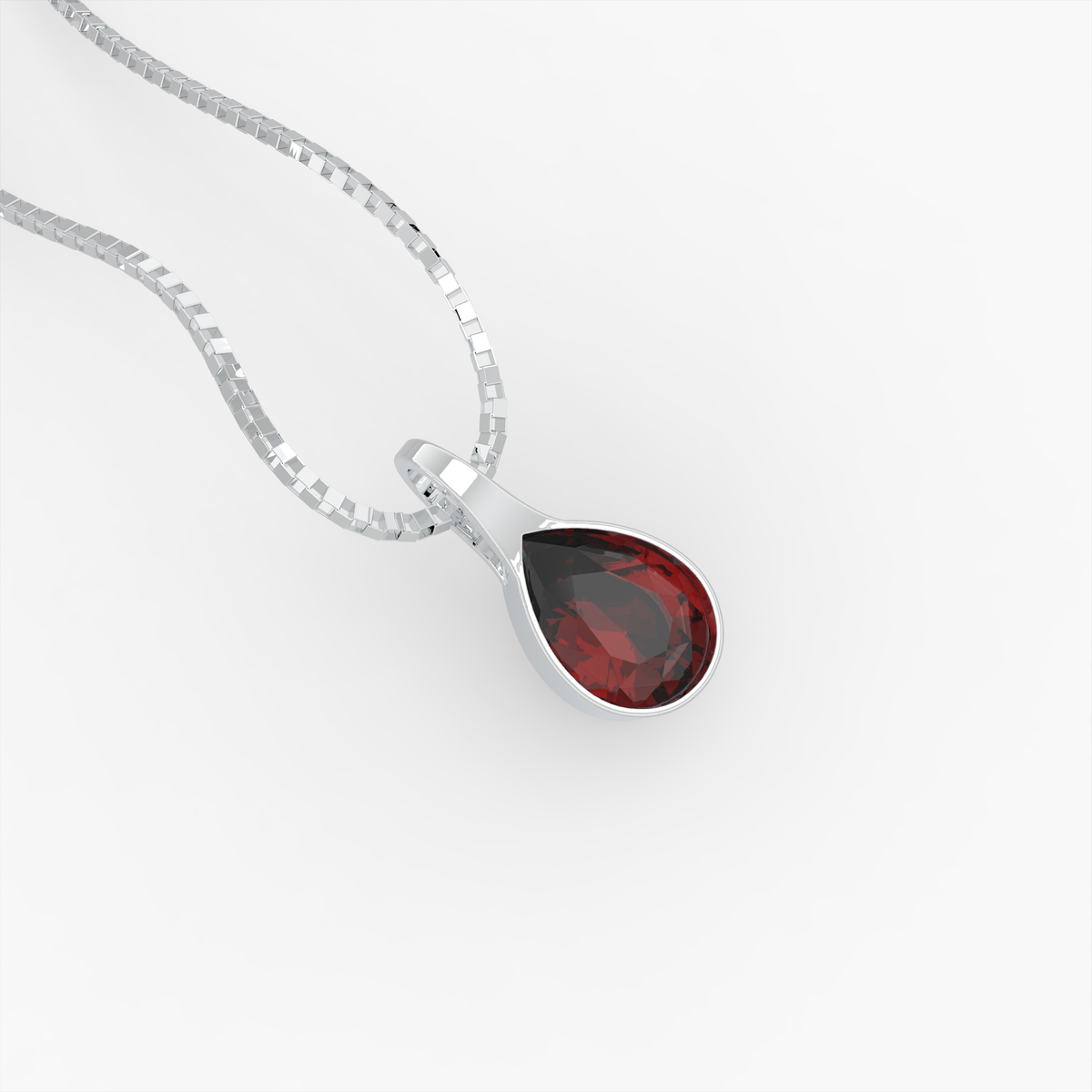 Ruby Pendants - Anzhelina - Silver 925