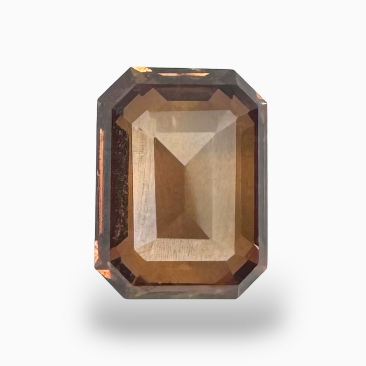 Padparadscha Sapphire Stone Emerald Cut 1.64 Carats 7.5 × 5.5 × 3.3 mm