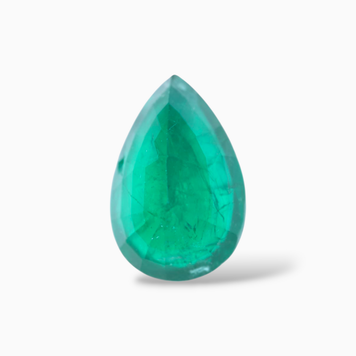 Panna Gemstone  7.73 Carats Pear Shape 16.1x10.7mm Size