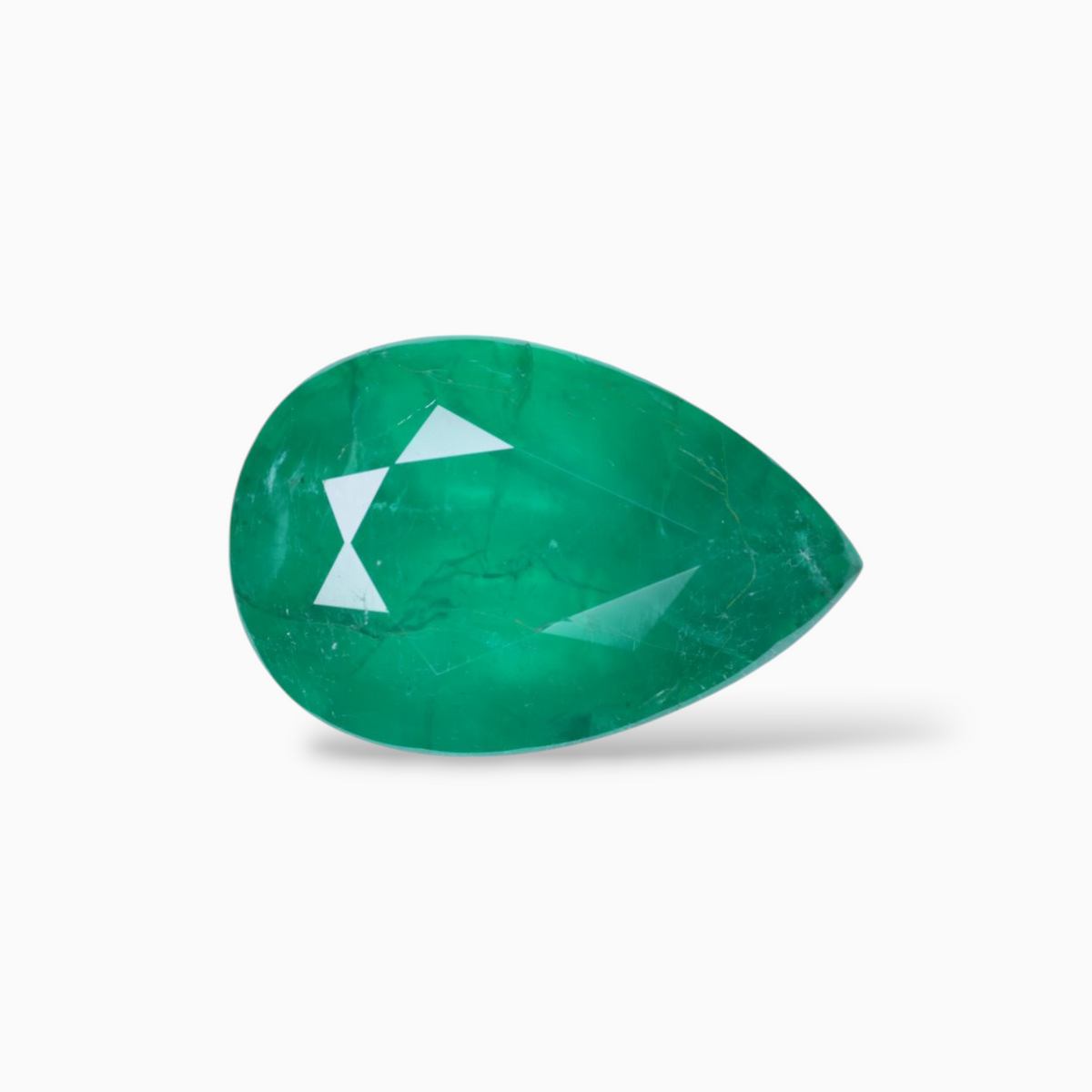 Panna Gemstone  7.73 Carats Pear Shape 16.1x10.7mm Size