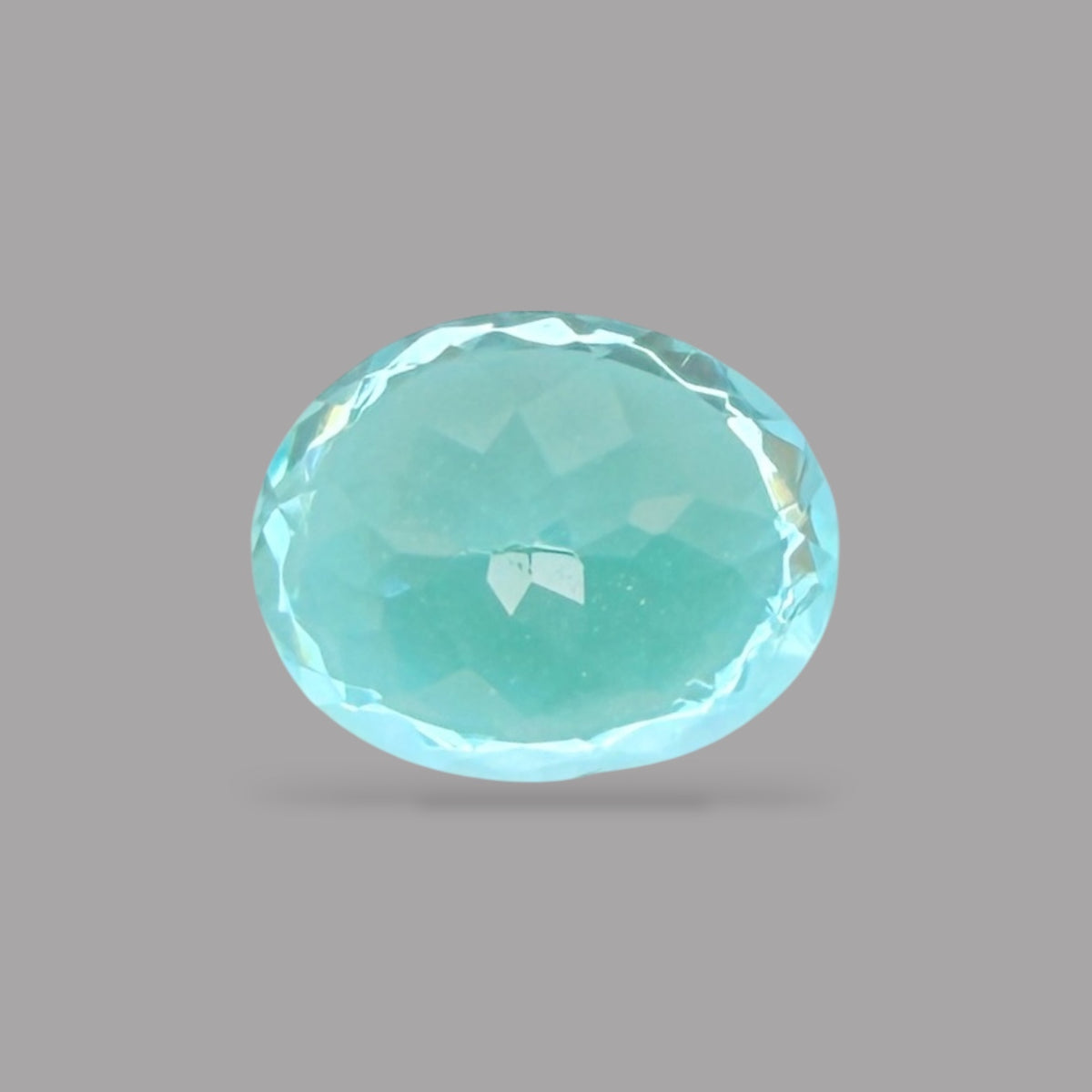 Paraiba Tourmaline Oval Cut 0.74 Carats 6.24 x 4.96 x 3.72 mm From Mozambique GIA Certified