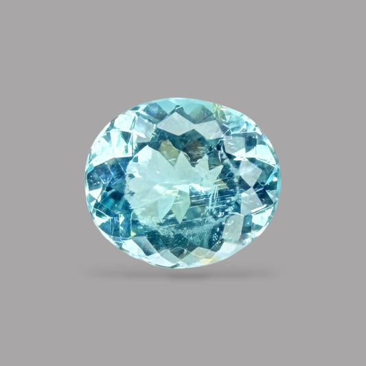 Paraiba Tourmaline Oval Cut 1.15 Carats 7.19 x 6.22 x 4.05 mm From Mozambique GIA Certified