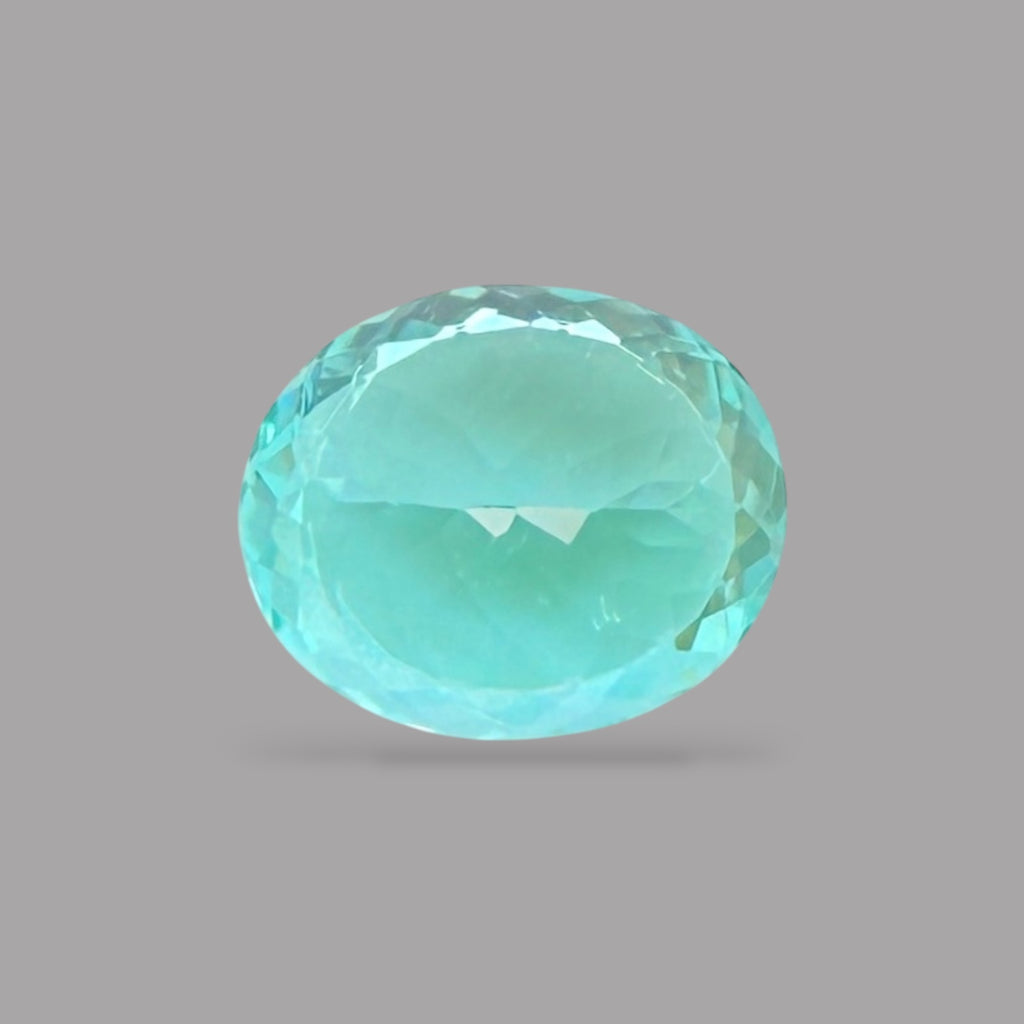 Paraiba Tourmaline Oval Cut 1.25 Carats 7.37 x 6.16 x 4.10 mm From Mozambique GIA Certified