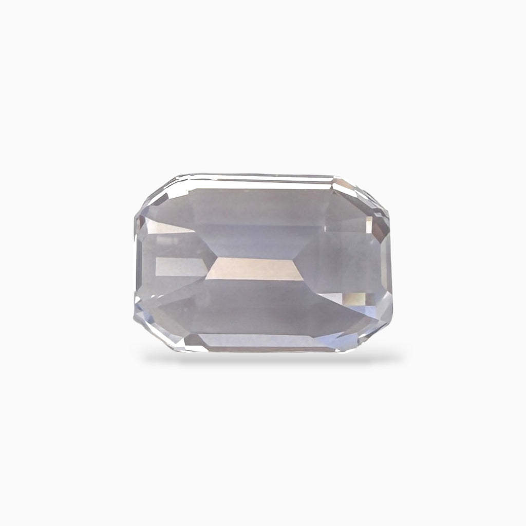Pastel Blue Sapphire Emerald Cut 3.63 Carats 9.09X6.25X5.68 MM