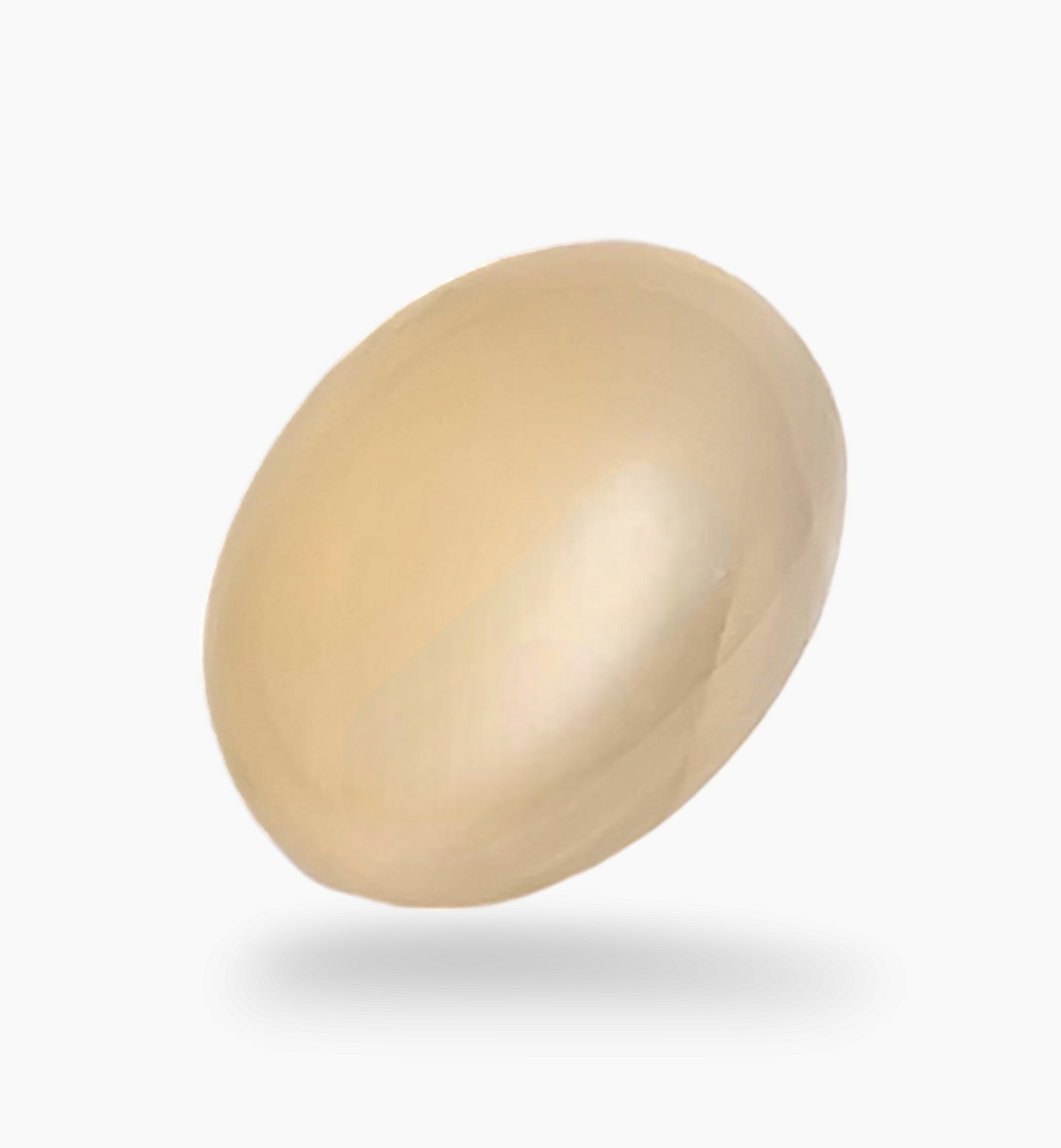 Natural Peach Moonstone Gemstone 3.40 Carats Oval Cabochon Shape 11.3x8.6mm