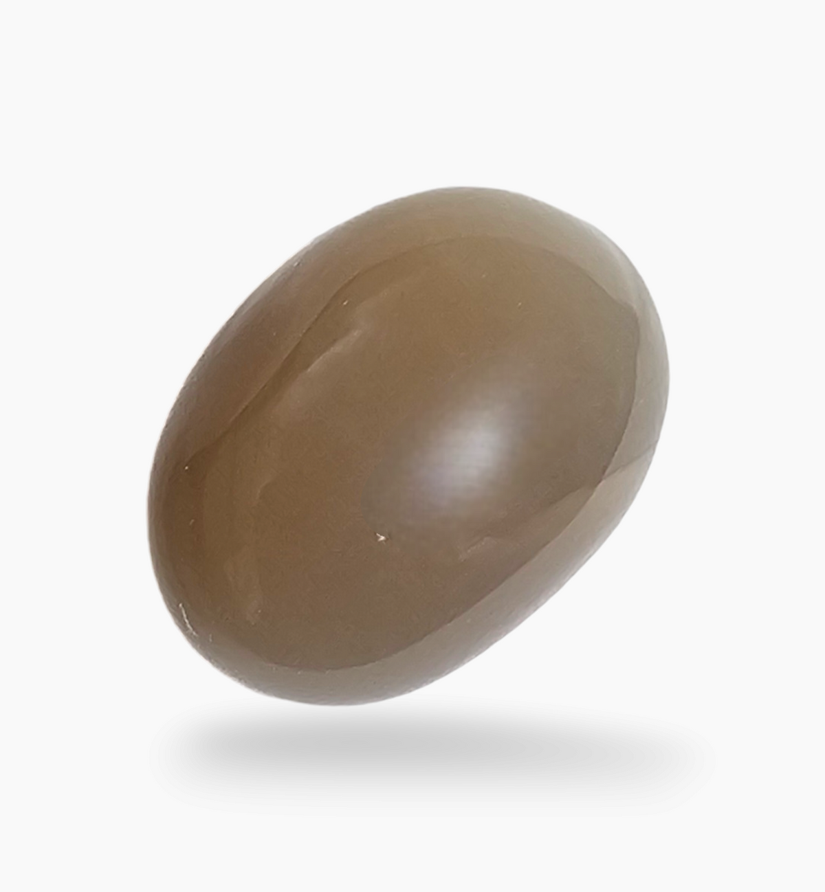 Natural Peach Moonstone Gemstone 3.64 Carats Oval Cabochon Shape 11.4x8.4mm