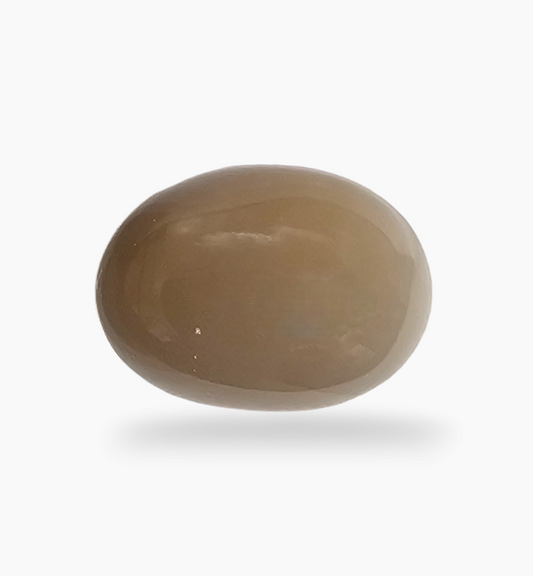 Natural Peach Moonstone Gemstone 3.64 Carats Oval Cabochon Shape 11.4x8.4mm