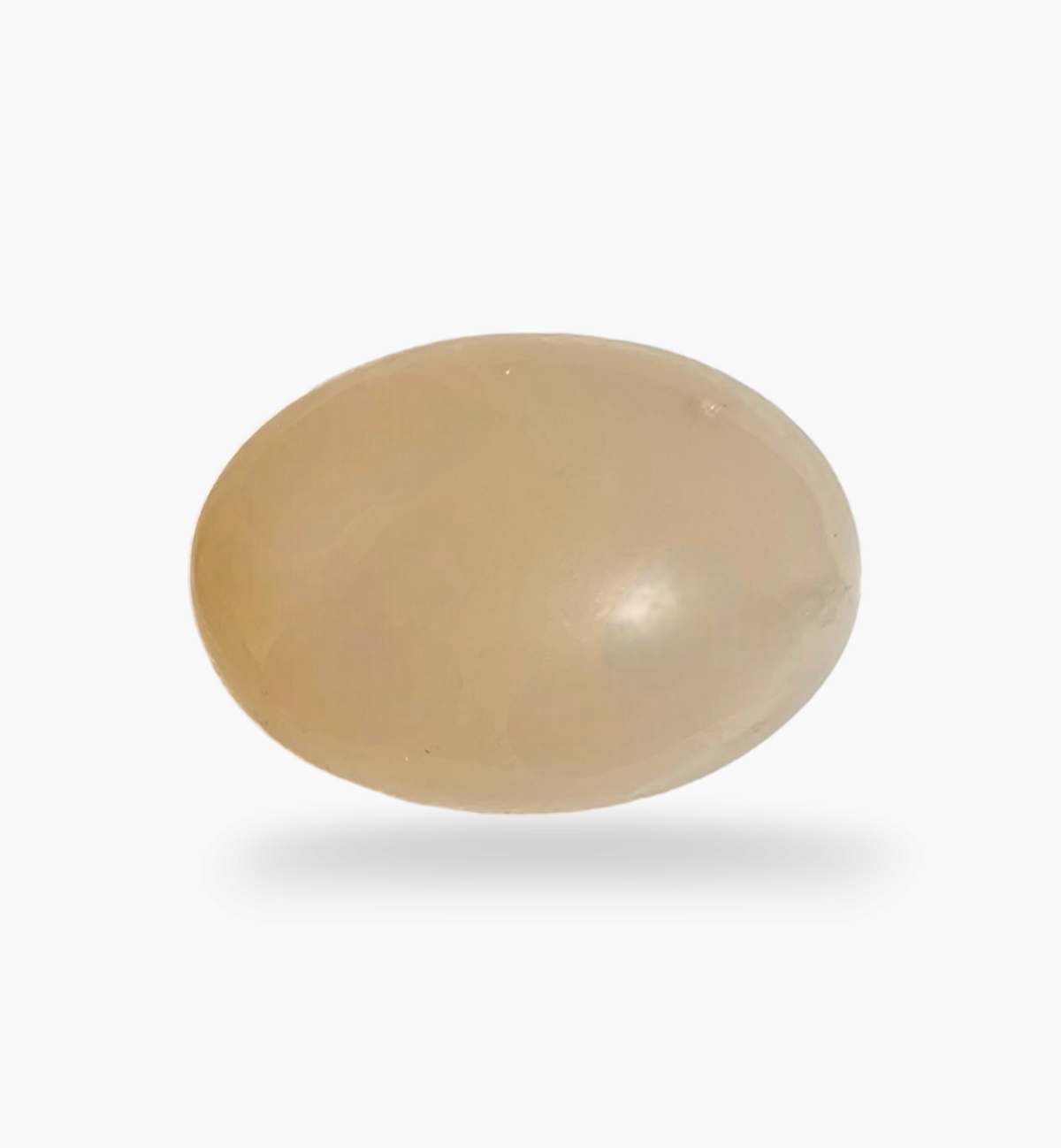 Natural Peach Moonstone Gemstone 4.58 Carats Oval Cabochon Shape 12.2x10mm