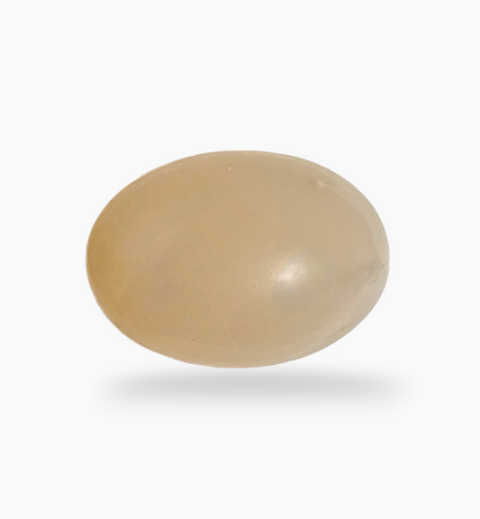 Natural Peach Moonstone Gemstone 4.58 Carats Oval Cabochon Shape 12.2x10mm