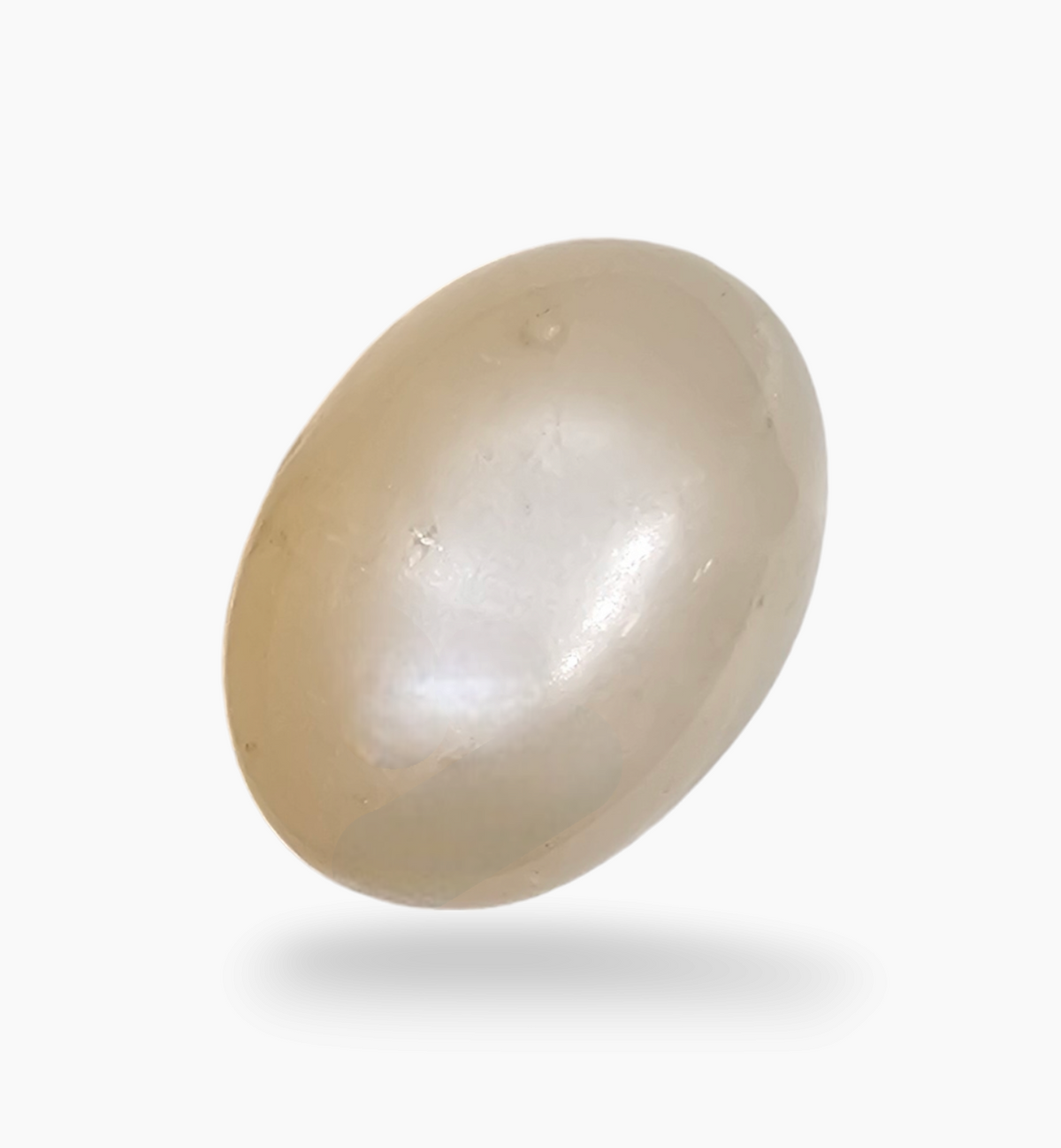 Natural Peach Moonstone Gemstone 4.58 Carats Oval Cabochon Shape 12.2x10mm