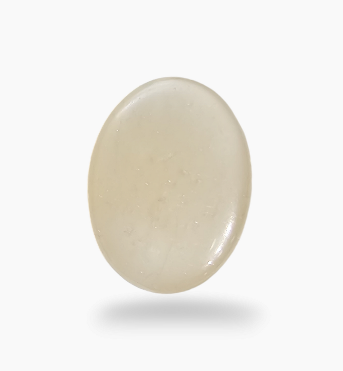 Natural Peach Moonstone Gemstone 4.58 Carats Oval Cabochon Shape 12.2x10mm