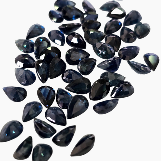 Pear Cut Blue Sapphire for Sale in Dubai with 6 by 4 MM Size