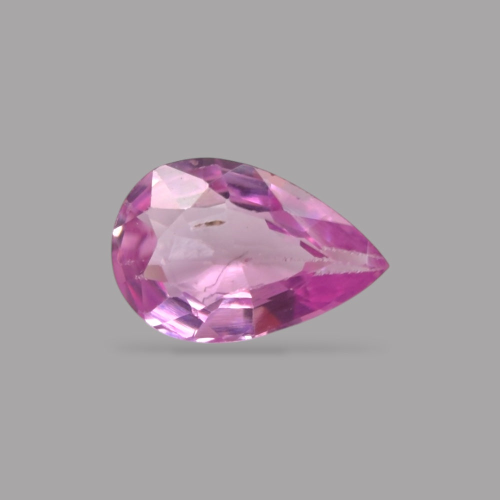 Pear Shape in Pink Sapphire Gemstone 0.33 Carats &  5.5 x 3.7 mm Size