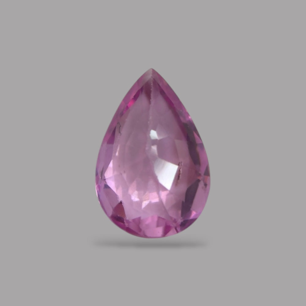 Pear Shape in Pink Sapphire Gemstone 0.33 Carats &  5.5 x 3.7 mm Size
