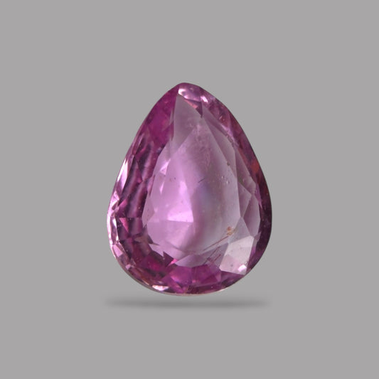 Pear Shape in Pink Sapphire Gemstone 0.42 Carats &  5.6 x 4.5 mm Size