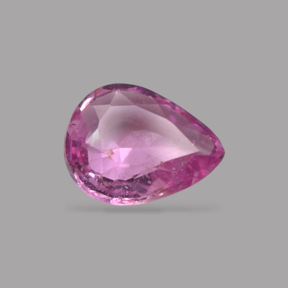 Pear Shape in Pink Sapphire Gemstone 0.42 Carats &  5.6 x 4.5 mm Size