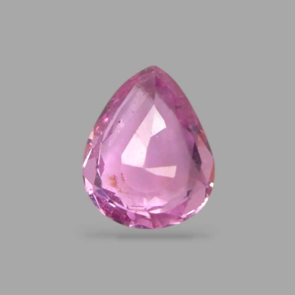 Pear Shape in Pink Sapphire Gemstone 0.42 Carats &  5.6 x 4.5 mm Size