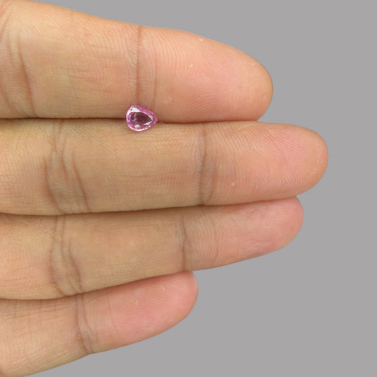 Pear Shape in Pink Sapphire Gemstone 0.42 Carats &  5.6 x 4.5 mm Size
