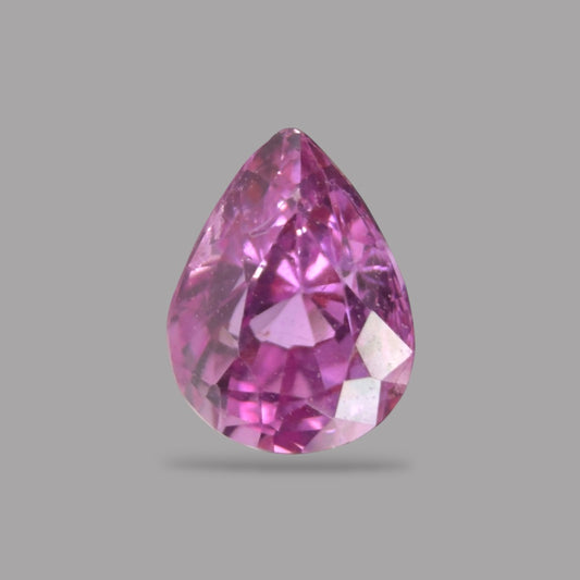 Pear Shape in Pink Sapphire Gemstone 0.55 Carats &  5.4 x 4.1 mm Size