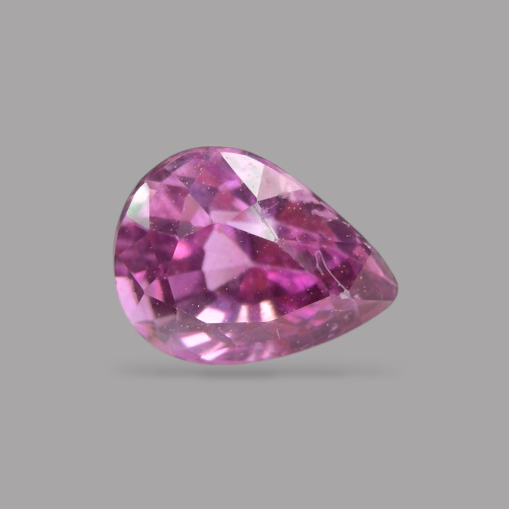 Pear Shape in Pink Sapphire Gemstone 0.55 Carats &  5.4 x 4.1 mm Size