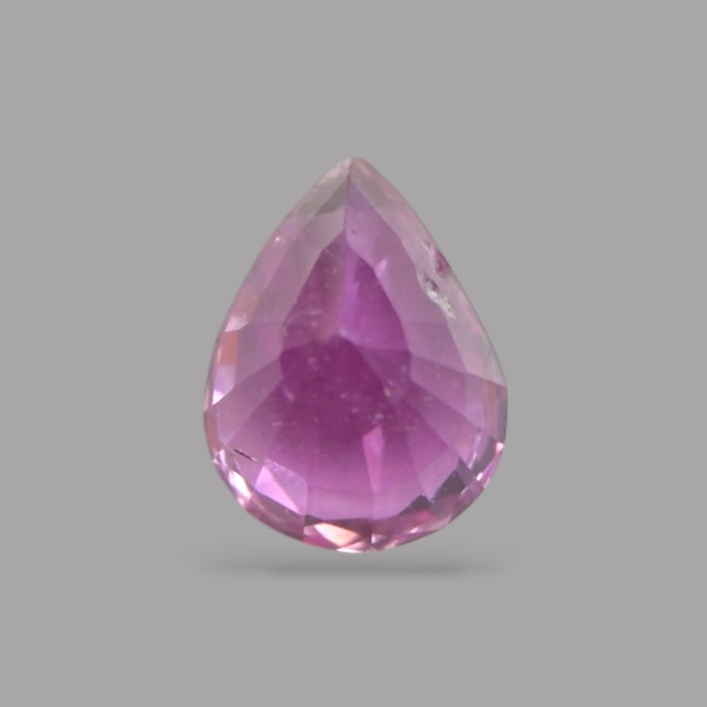 Pear Shape in Pink Sapphire Gemstone 0.55 Carats &  5.4 x 4.1 mm Size