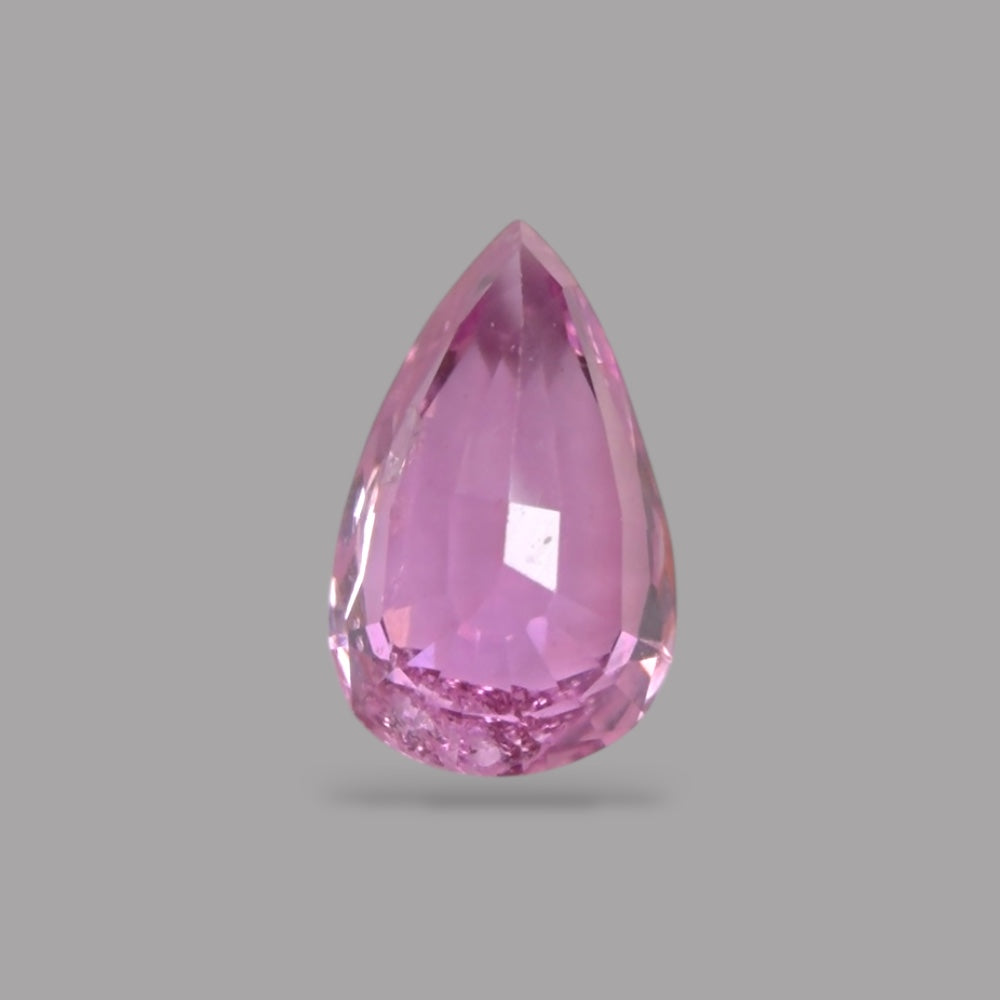Pear Shape in Pink Sapphire Gemstone 0.56 Carats &  6.6 x 4.1 mm Size