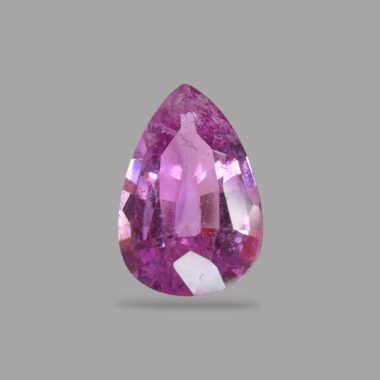 Pear Shape in Pink Sapphire Gemstone 0.60 Carats &  6.4 x 4.3 mm Size