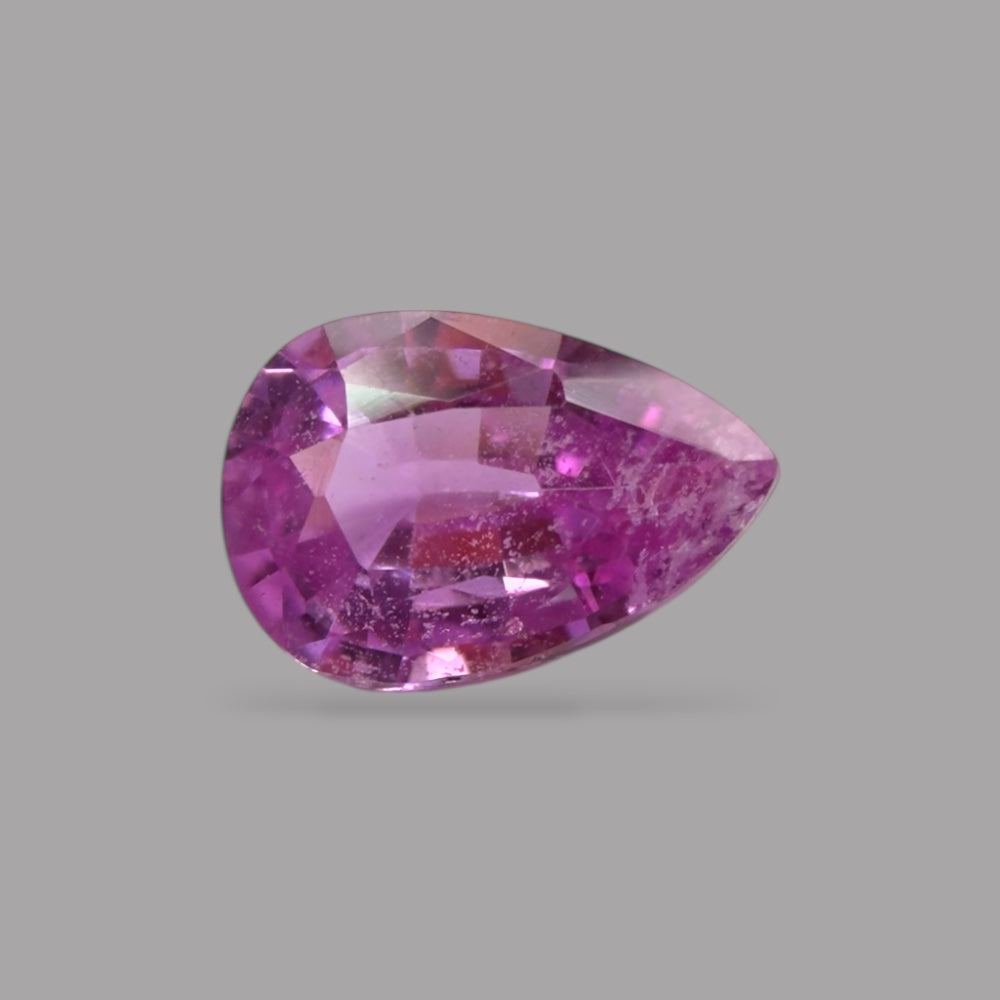 Pear Shape in Pink Sapphire Gemstone 0.60 Carats &  6.4 x 4.3 mm Size