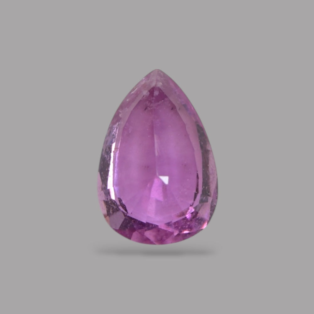 Pear Shape in Pink Sapphire Gemstone 0.60 Carats &  6.4 x 4.3 mm Size