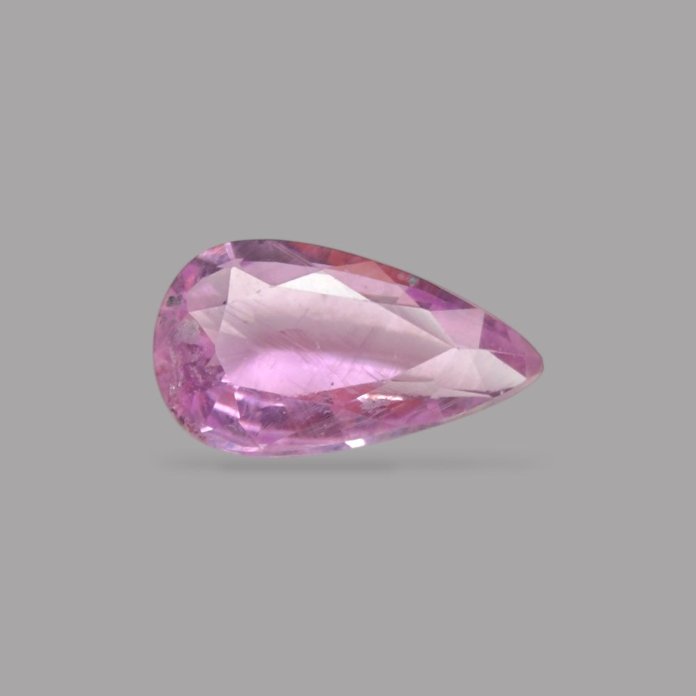 Pear Shape in Pink Sapphire Gemstone 0.62 Carats & 7.5 x 4.3 mm Size
