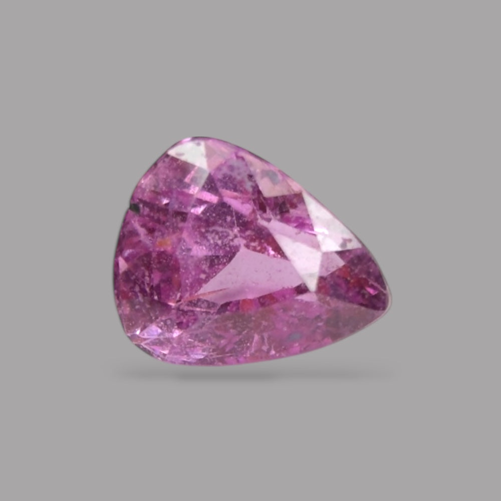 Pear Shape in Pink Sapphire Gemstone 0.63 Carats &  5.4 x 4.4 mm Size