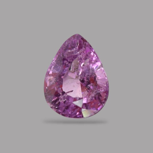 Pear Shape in Pink Sapphire Gemstone 0.64 Carats &  5.7 x 4.4 mm Size